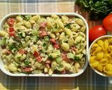 A picture of step 4 of Macaroni Salad😋.