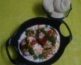 A picture of step 6 of Steamed dahi Bhalla.
