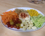 Foto del paso 2 de la receta: Ensalada de humus con crudités