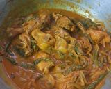A picture of step 5 of Gongura Chicken.
