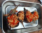 Mini sült padlizsán fűszeres töltelékkel recept fázis 5 fotója