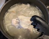 Hình bước làm 3 của món Cháo Gà Mề Nấm Shiitake