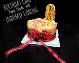 Foto langkah ke 8 dari resep Birthday Cake Flying Noodle with Indomie Goreng.