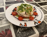 Foto del paso 3 de la receta: Timbal de merluza con arroz blanco y pimientos asados