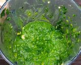 A picture of step 2 of Palak Chickpea kebab with cheese filling.