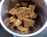 A picture of step 1 of Chocolate Biscuit Cake.