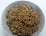A picture of step 3 of Mutton mince onion.