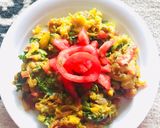 A picture of step 5 of Vangyach Bharit/ Baigan ka Bharta.