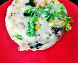 A picture of step 3 of Veg Upma.