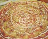 صورة لخطوة 3 من وصفة بيتزا بالدجاج 🍕🍕😋