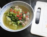 Hình bước làm 4 của món Miến thịt heo bằm với rau Thượng Hải
