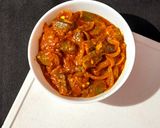 A picture of step 10 of Bhindi Do Pyaza.