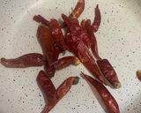 A picture of step 1 of Malaysian curry (Lemak) made with coconut milk.
