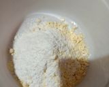 A picture of step 2 of Bok phool or heron flower Pakoda.