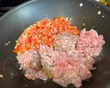 A picture of step 2 of Pork Giniling.