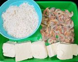 Foto langkah ke 1 dari resep Pepes Udang Tahu (Botok Udang Tahu).
