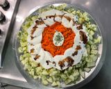 Une image de l'étape 13 de Salade de concombre, carottes et poivron à la mozzarella.