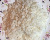 A picture of step 1 of Schezwan Rice.