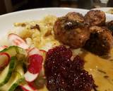 Swedish Meatballs in Gravy with Sweet Pickles and Lingonberry recipe step 15 photo