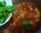 A picture of step 5 of Achar Gosht.
