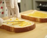A picture of step 5 of Croque Monsieur (Toasted Ham and Cheese Sandwich).