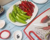 A picture of step 1 of Pickled Chillies.