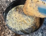 A picture of step 4 of Black Sesame Tapioca Bread.