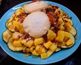 Foto del paso 4 de la receta: Ensalada de calabacín, mango y queso de cabra