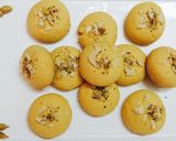 A picture of step 9 of Besan Nankhatai.