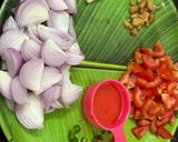 A picture of step 1 of Kadai Paneer Masala.