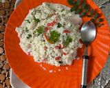 A picture of step 3 of Pakhala Bhata.