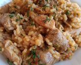 Foto del paso 11 de la receta: Arroz de pollo especiado y butifarra con ceps