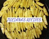A picture of step 4 of Pan potato wedges.