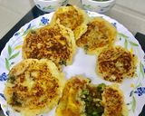 A picture of step 4 of Bharwan Tikki.