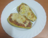 Foto del paso 8 de la receta: Calabacines gratinados y rellenos de jamón cocido y pipas