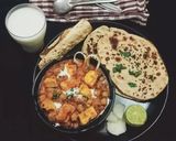 A picture of step 6 of Chole Paneer masala.