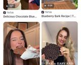 Foto del paso 6 de la receta: Tiktok trending: Choc Blueberry Bark 🫐🍫🤯 // Barra de chocolate & arándanos