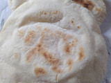 Pan Pita o Figaza Árabe en Sartén