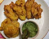 A picture of step 4 of Pumpkin flower pakoda.