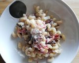 Foto del passaggio 5 della ricetta #433 Riccioli (o cellentani) con radicchio, ricotta e noci 🥬🥜