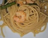 A picture of step 4 of Spaghetti with Vegetables and Garlic.