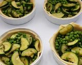 Une image de l'étape 2 de °Tartelettes courgette, petits pois et menthe°.