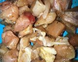 A picture of step 2 of Chicken fried rice.