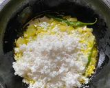 A picture of step 3 of Narkol or Coconut Chorchori - for lunch in Thakurbari style.