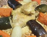 Foto del paso 7 de la receta Cous cous marroquí de pollo y verduras 🐔🍆🫑🥕