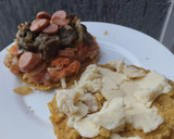 Foto del paso 10 de la receta: Arepa rellena de carne🫓, queso🥩 y ensalada🥯🧀