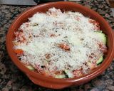 Foto del paso 9 de la receta: Pastel de calabacín, tomate y atún