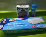 Foto del paso 1 de la receta: Corazones de merluza al microondas
