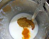 A picture of step 2 of Dahi Tikhari.