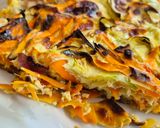 Une image de l'étape 4 de Quiche Courgette Carotte au Curry.